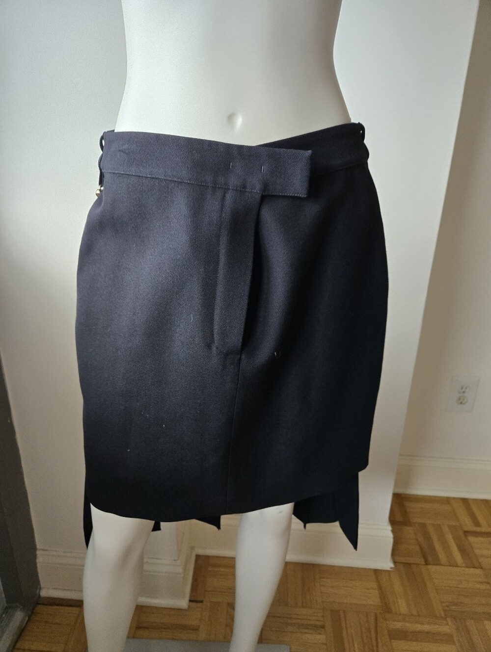 Brand New With Tags Fendi Pencil With Detachable Ruffle Women's Skirt